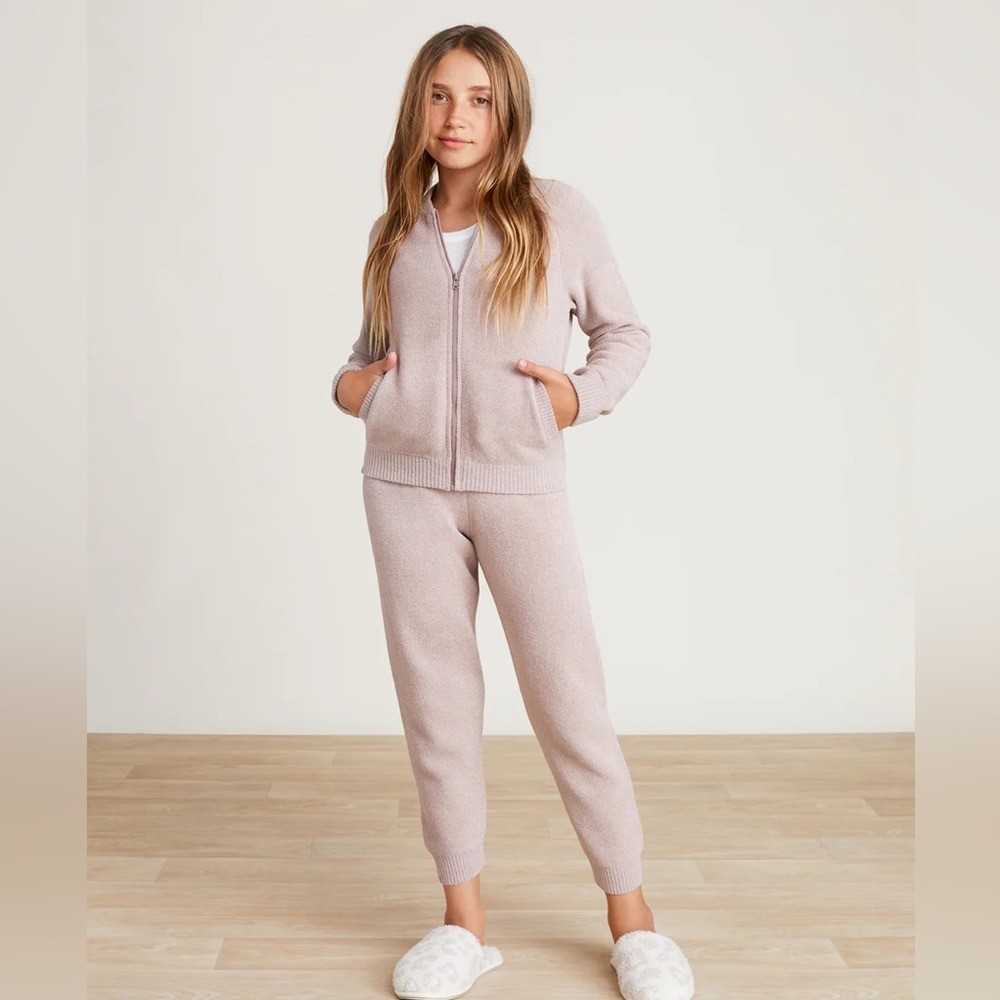 CozyChic Ultra Lite Youth Bomber and Pull On Jogger Set 12/14 Faded Rose