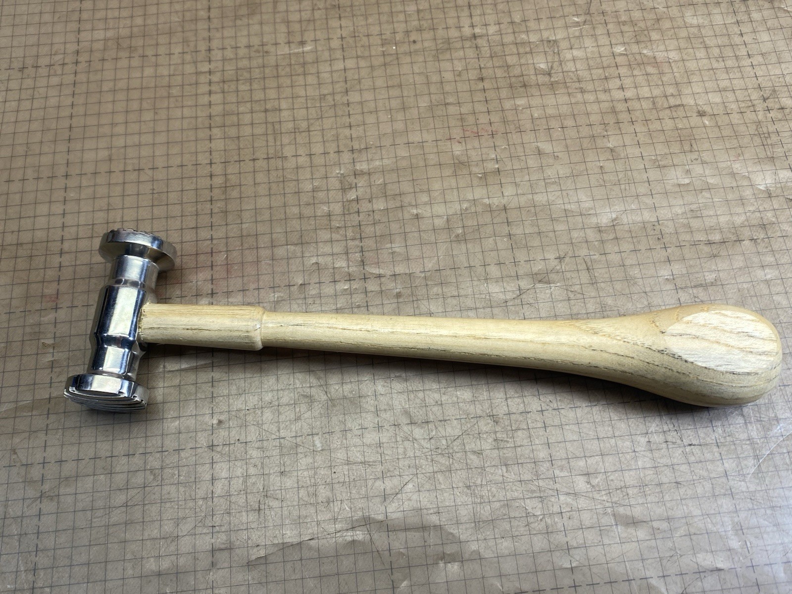 8 oz. Jewelry Making Texture Hammer with Grooves Jewelers Silversmith Tool