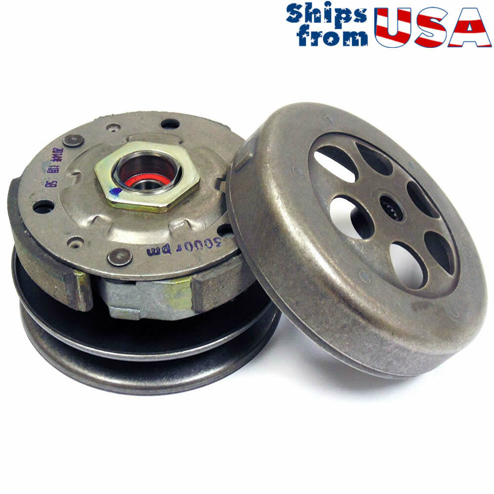 Complete Rear Clutch, 50cc 2 Stroke (Minarelli/Yamaha Clone) Engines.