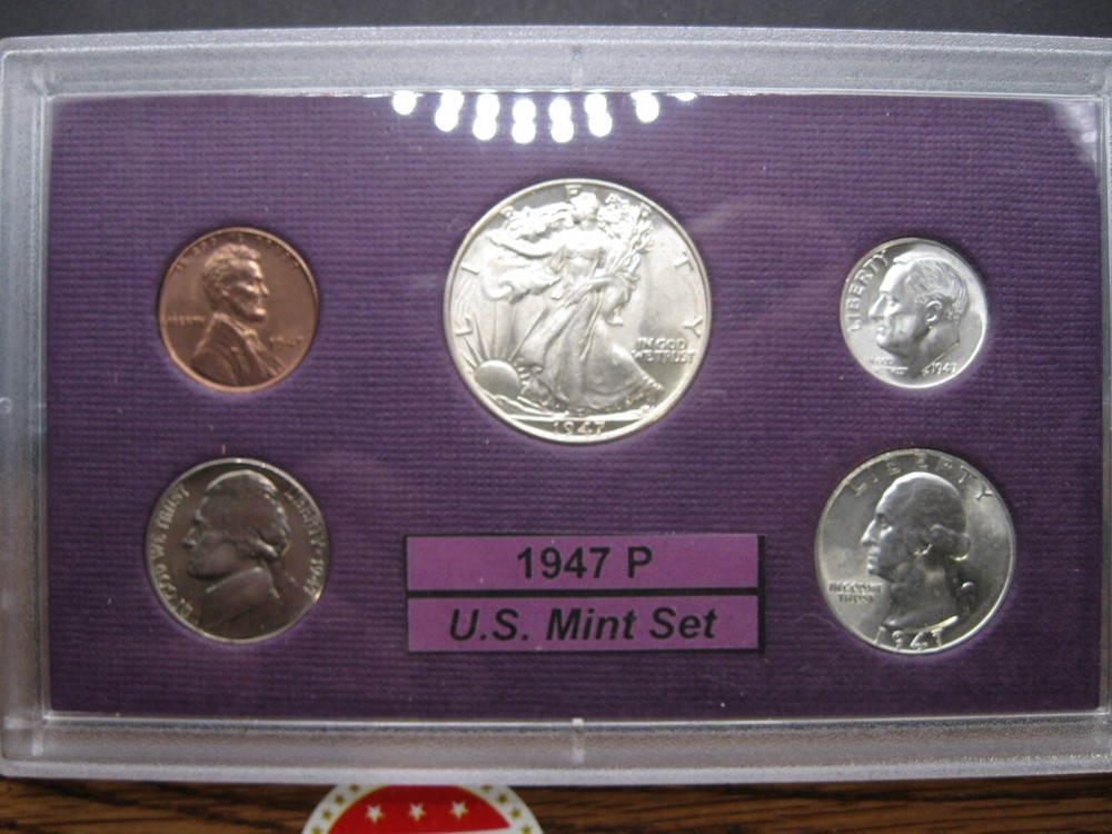 1947 P US Mint Set Brilliant Uncirculated!