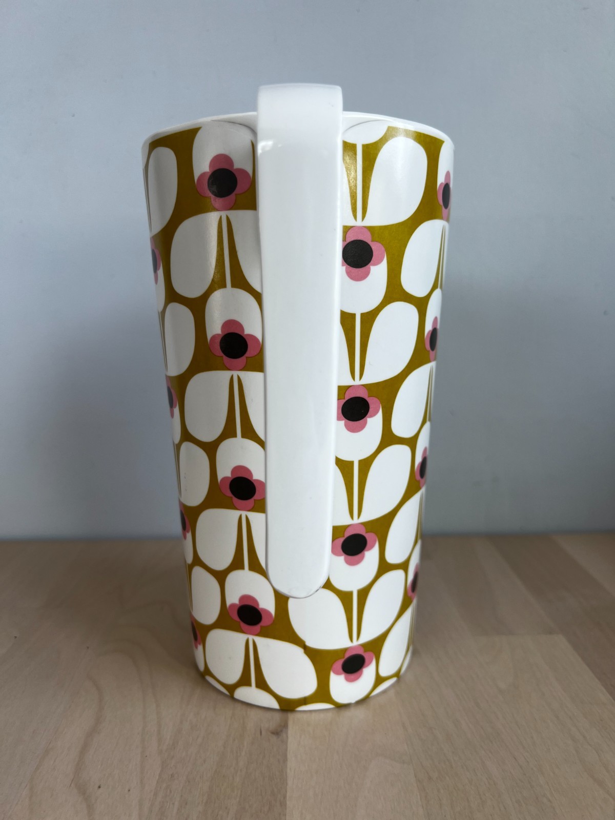 Orla Kiely Home Melamine Pitcher Daisy Flower Petals Pink Green White New