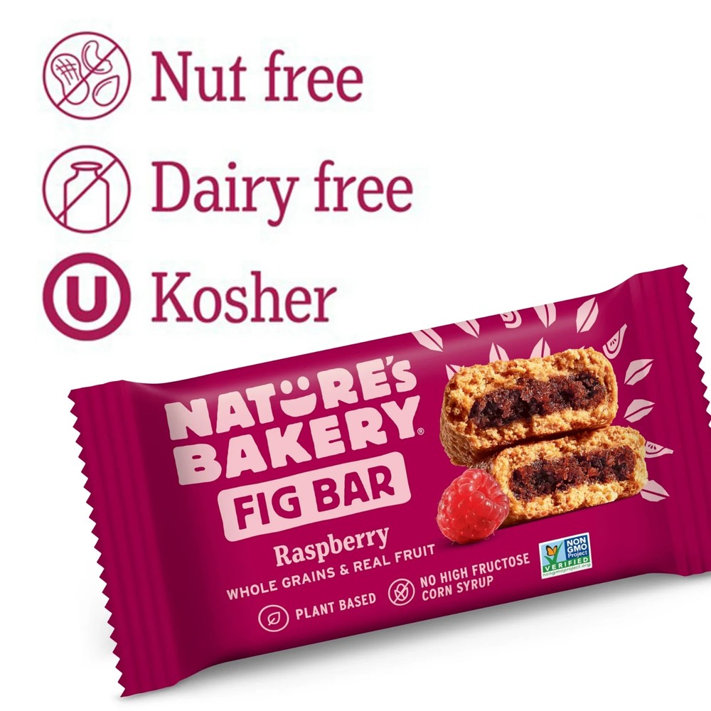 Nature’s Bakery Raspberry Fig Bars 2 oz Twin Packs 18 Count Box