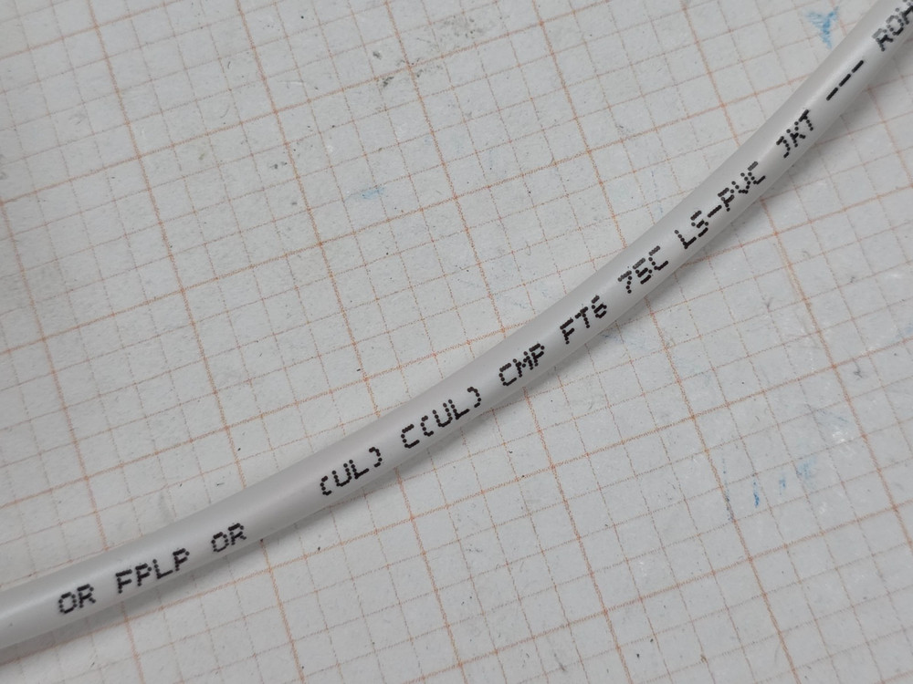 Structured Cable Products/SCP 18/4C Plenum Security/Alarm Cable White /100ft