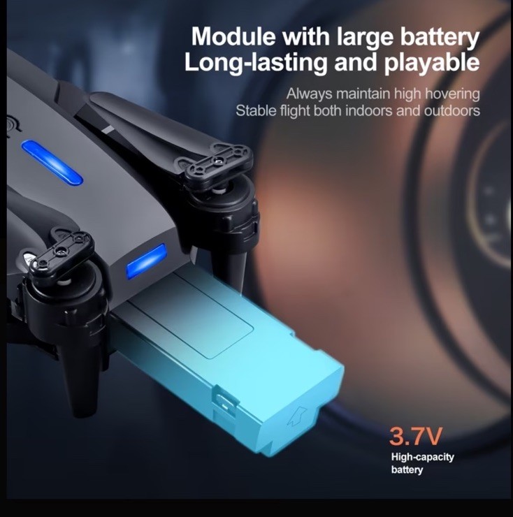 Drone Pro 4K Dual Camera Quadcopter, Screen Remote, Optical Flow, Foldable, Bla…