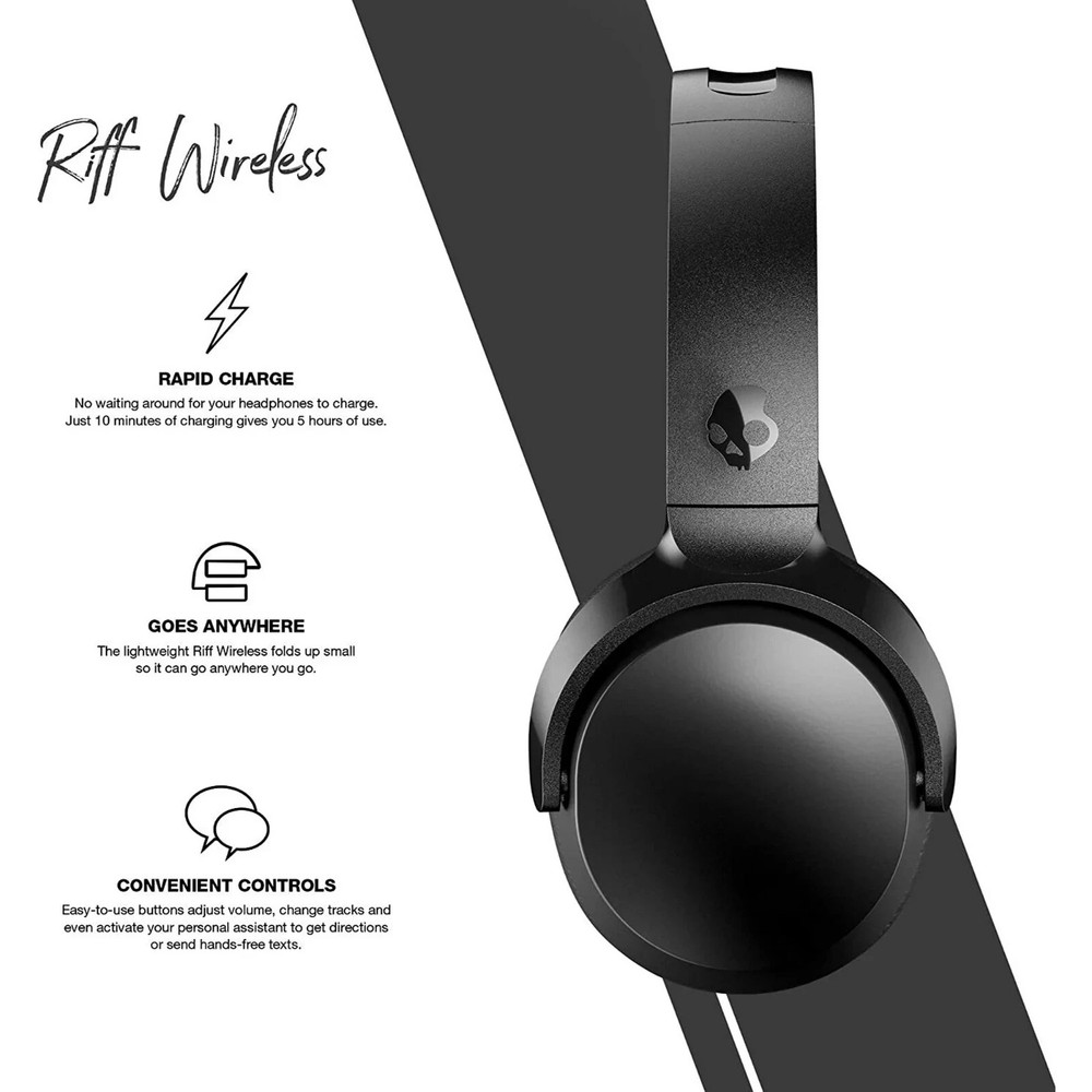Skullcandy Riff Wireless - Black (Certified Refurbished)