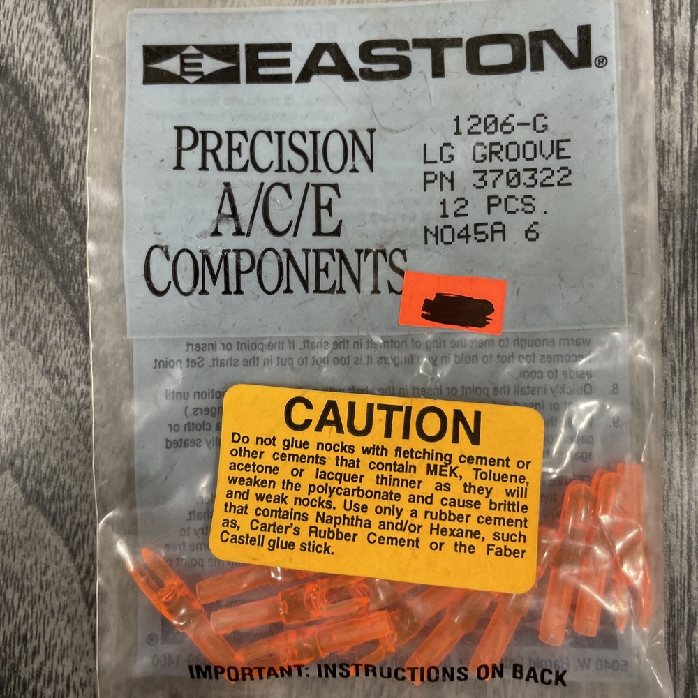 Easton A/C/E Components 1206-G Large Groove 12 Pack