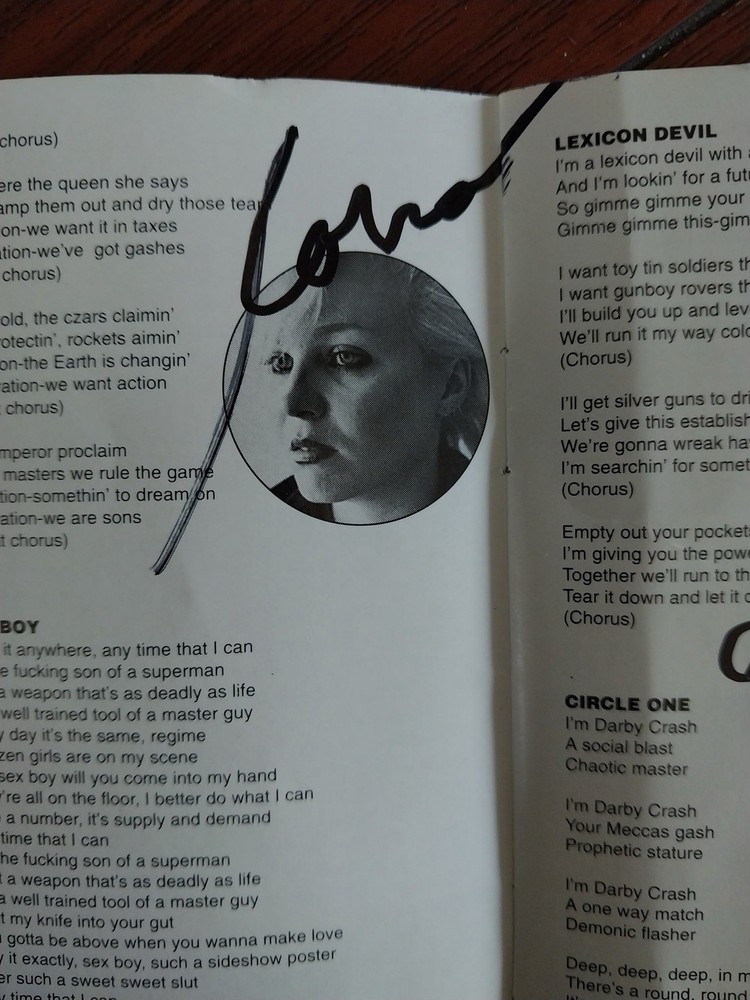 Autographed Germs CD