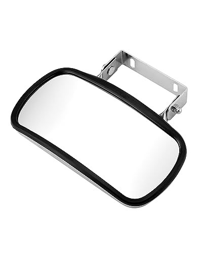 Stainless Steel Convex Mirror, Over Door Rectangular U-Bracket Rearview