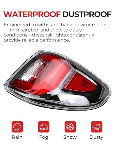 Passenger Side Tail Light Assembly | Compatible with 2013-2016 GMC Acadia &