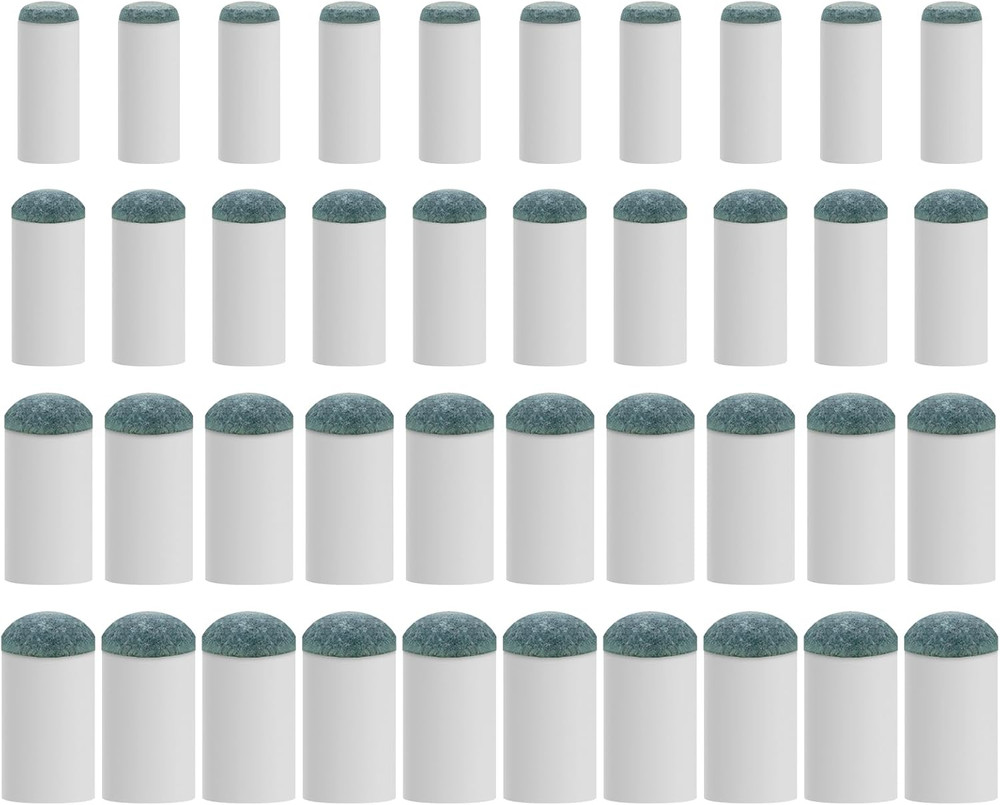 40Pcs Slip on Pool Cue Tips Replacement Kit, 4 Sizes Upgrade Pool Stick Tips for