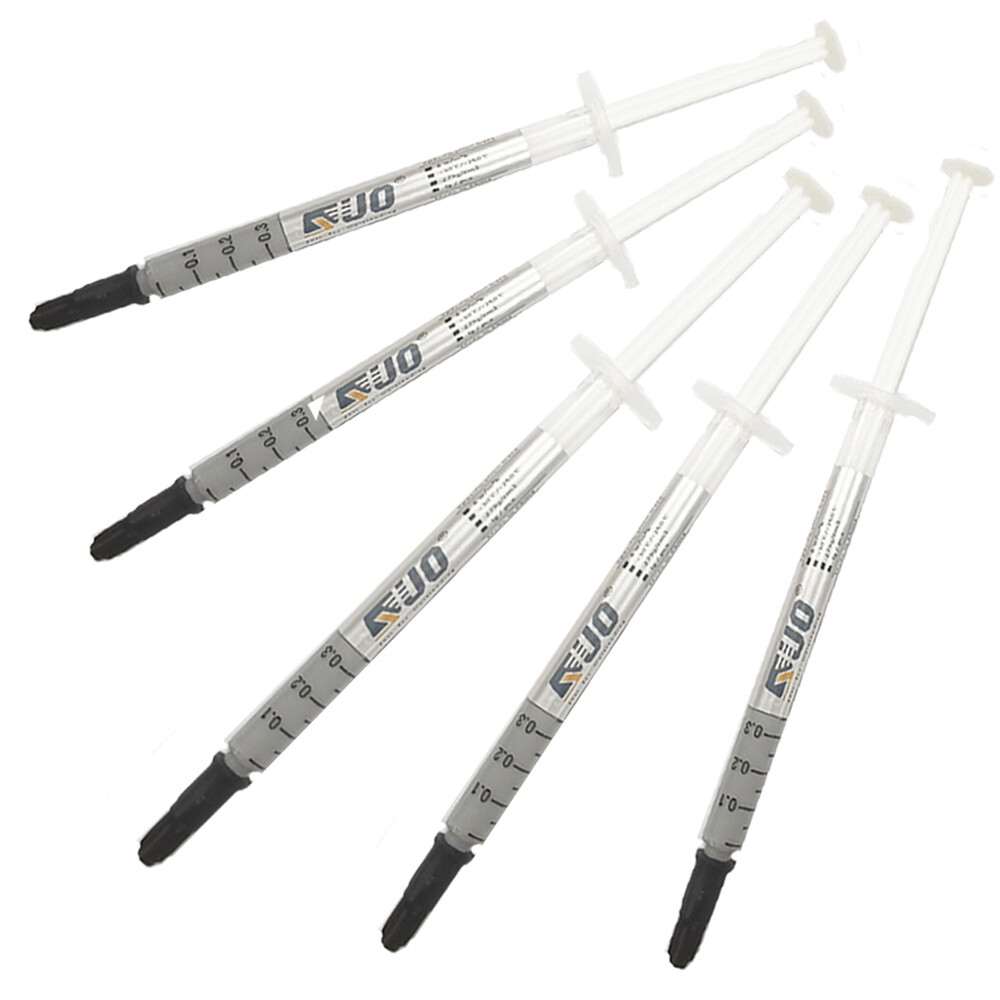 5pcs 1GRAM SILVER COOLING High Performance Thermal Grease Compound Paste Syringe