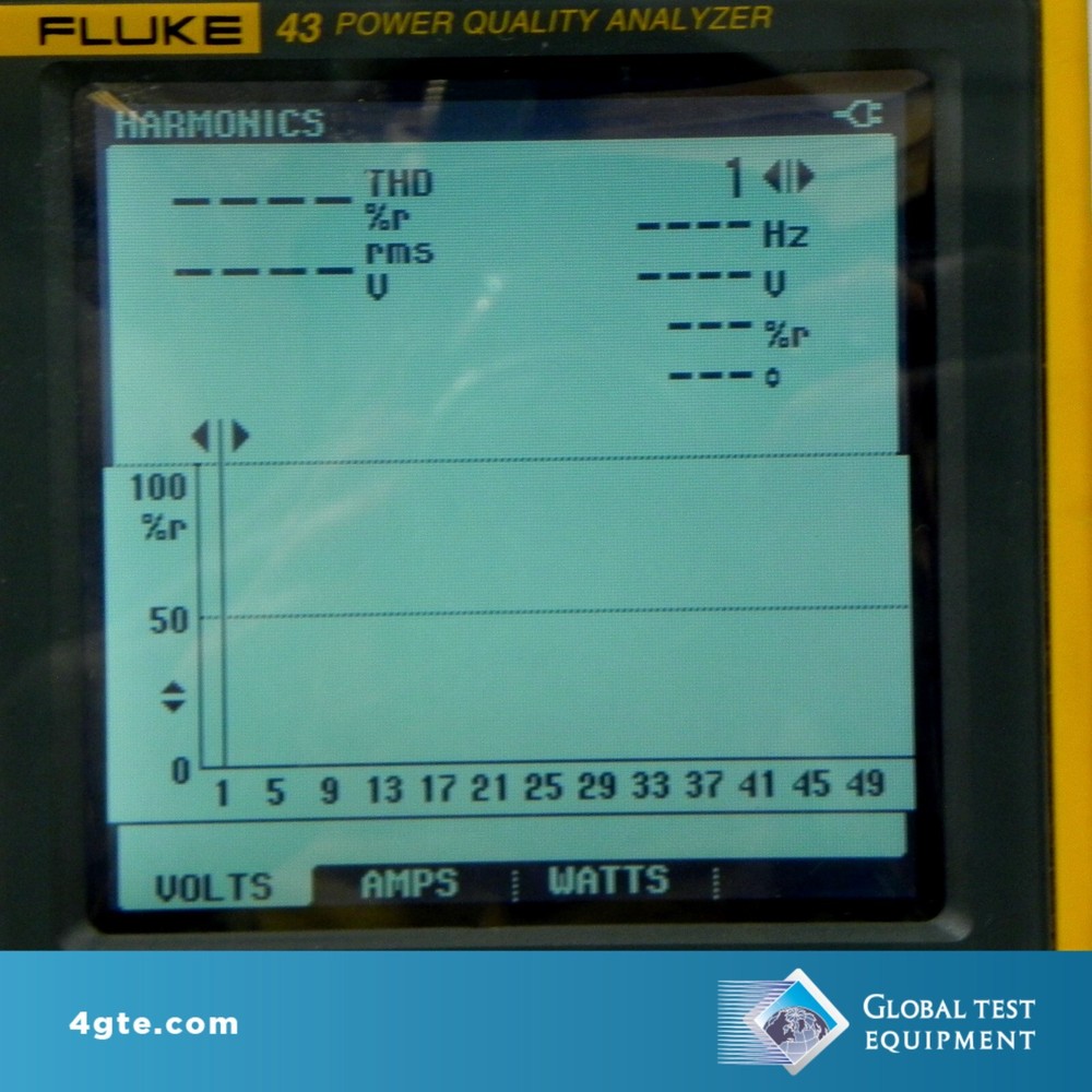 Fluke 43 Power Quality Analyzer, Accessories and Case