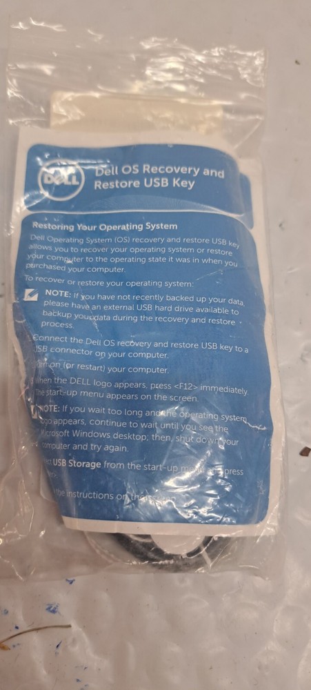 DELL 0YNR05 USB RECOVERY KEY
