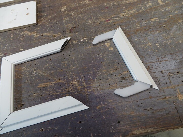 Knife Edge window screen Frame, 24 lengths x 72 in. long