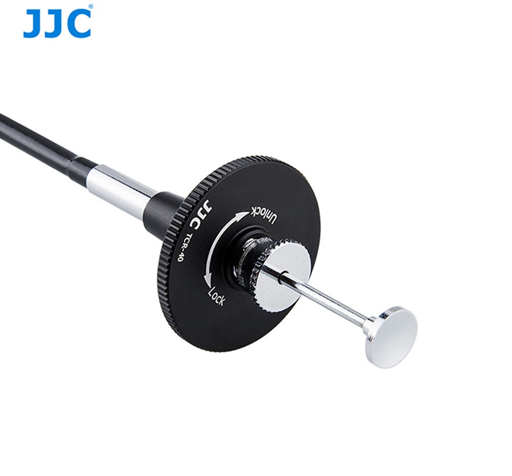 JJC TCR-40S Silver / Black 40cm Premier Threaded Mechanical Cable Release