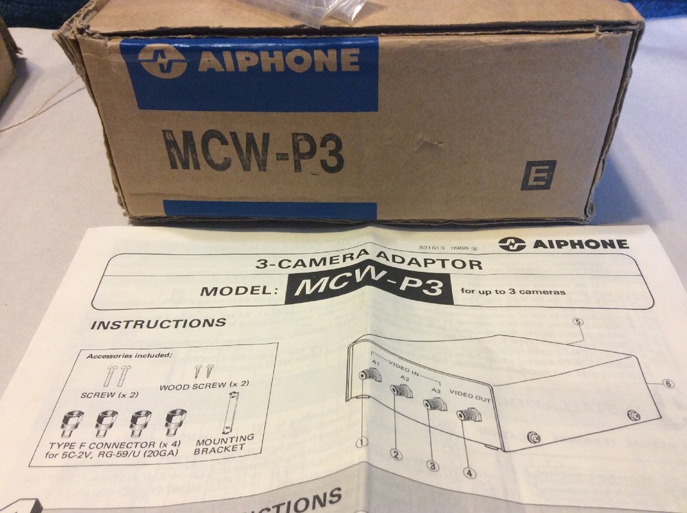 AIPHONE 3 Camera Adaptor Model MCW-P3 **NEW IN BOX** FREE SHIPPING