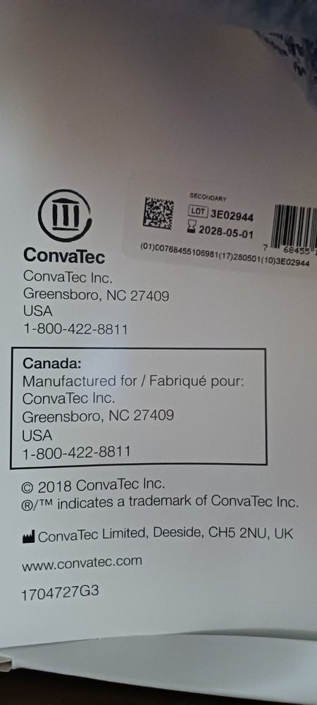 DuoDerm CGF 8 X 8 Dressing 5 Pack Exp 2028