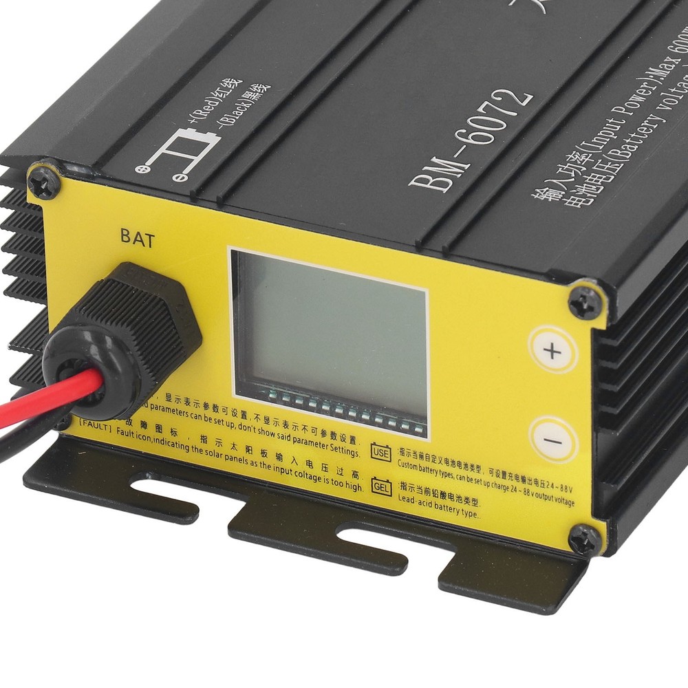 ·600W MPPT Boost Solar Charge Controller 12‑50V Input LCD Display Step Up Sol