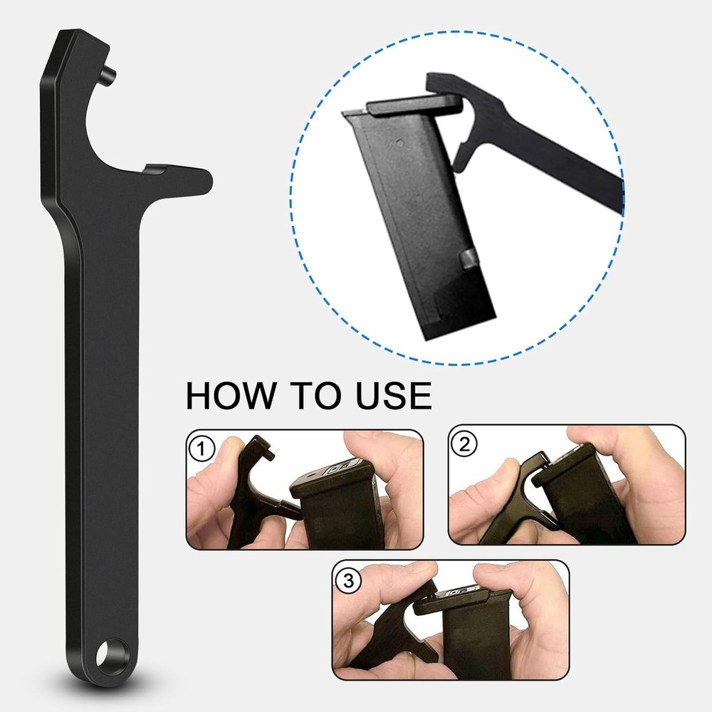 Glock Tool kit 3pcs,with Front Sight Tool,Magazine Disassembly Tool,Pin...