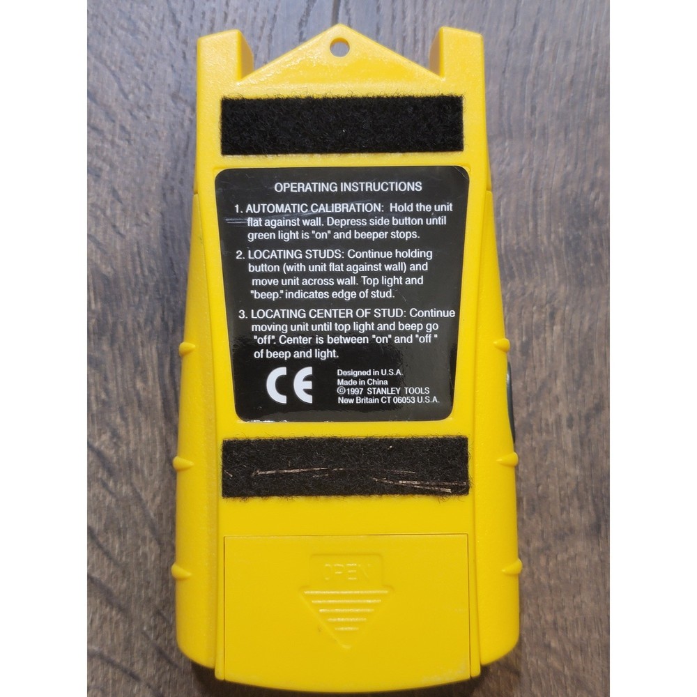 Stanley Yellow Stud Edge Finder Wall Scanner Detector Tool Tested Works