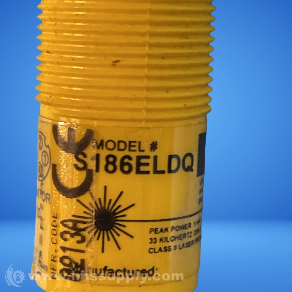 Banner Engineering Corp. S186ELDQ Plastic Barrel Laser Emitter 1603