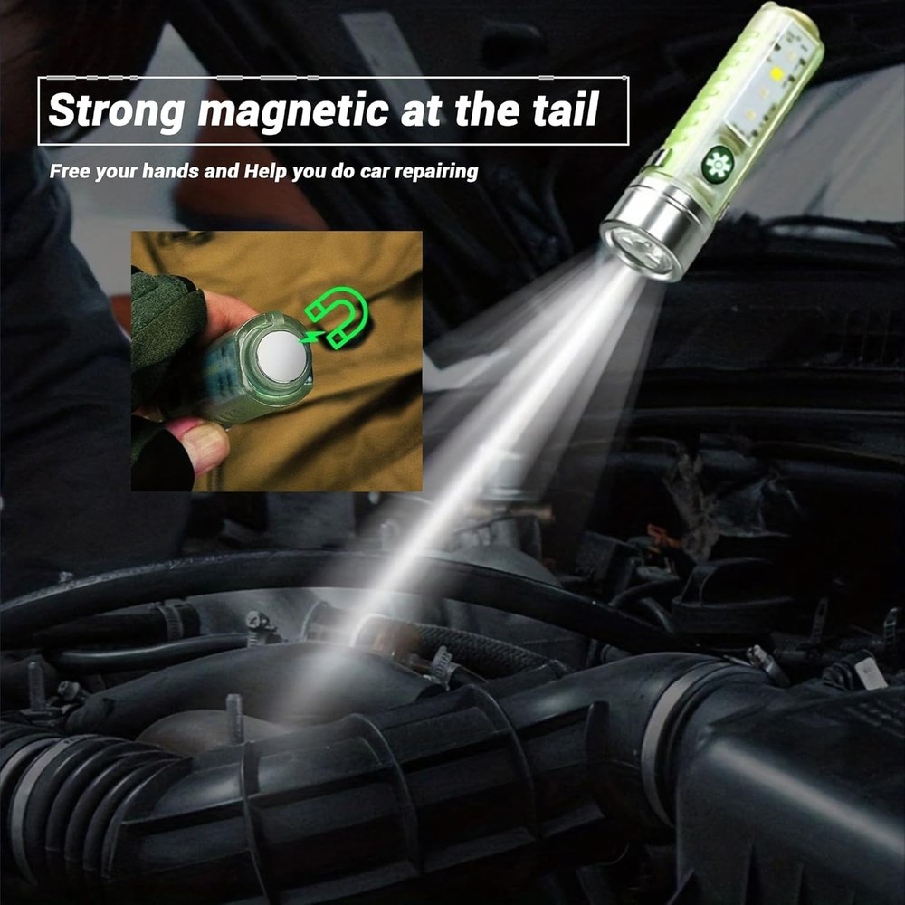 LED Tactical Flashlight Super Bright Mini USB Rechargeable Camping Flashlight US