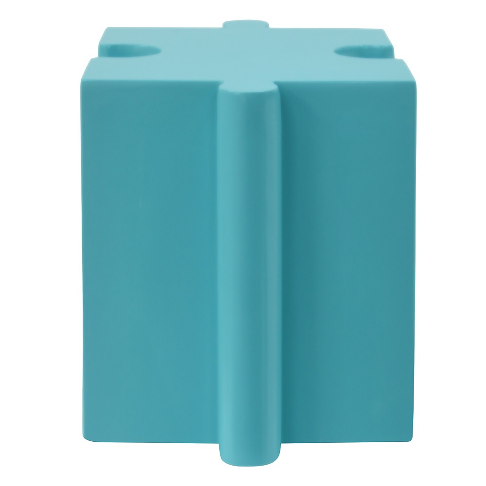 Light Blue Modular Puzzle Art Table, Concave Edge for Indoor/Outdoor