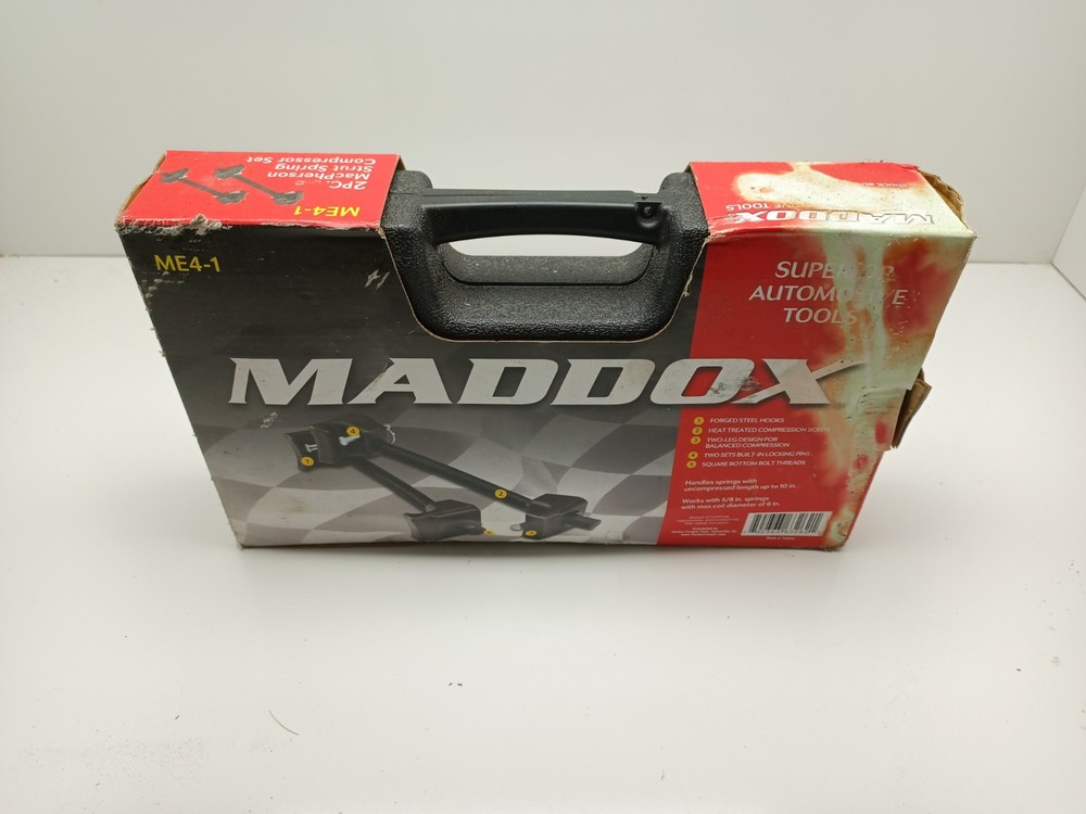 MADDOX ME4-1 MACPHERSON STRUT SPRING COMPRESSOR SET & CARRYING CASE TOOL
