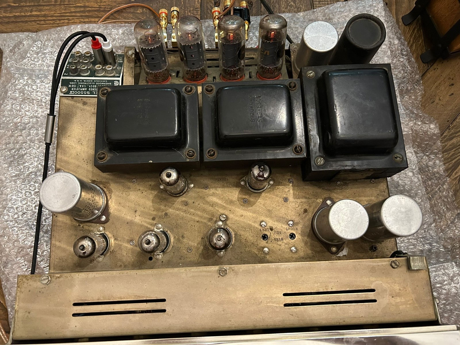 Sherwood S-5500 IV Integrated Tube Amplifier Amp S5500IV VINTAGE See Video