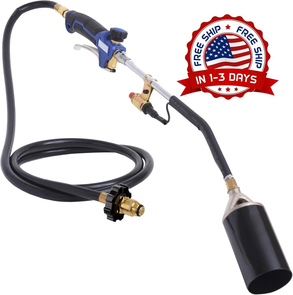 Quemador de malezas con soplete de propano, soplete resistente alto rendimiento.