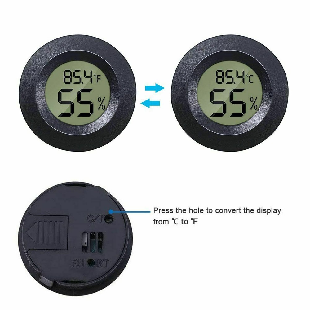 5Pcs Digital LCD Thermometer Hygrometer Humidity Temperature Meter Indoor Tester