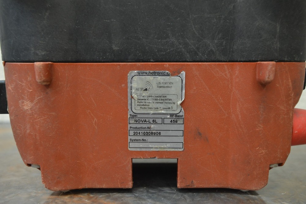 Hetronic NOVA-L 6L Radio Data Link CS 458TXN Transmitter Remote Control Crane