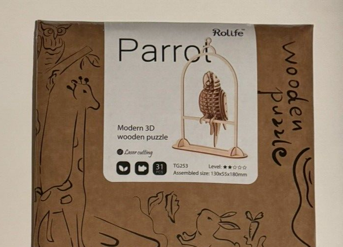 Parrot Wooden 3D Puzzle Rolife