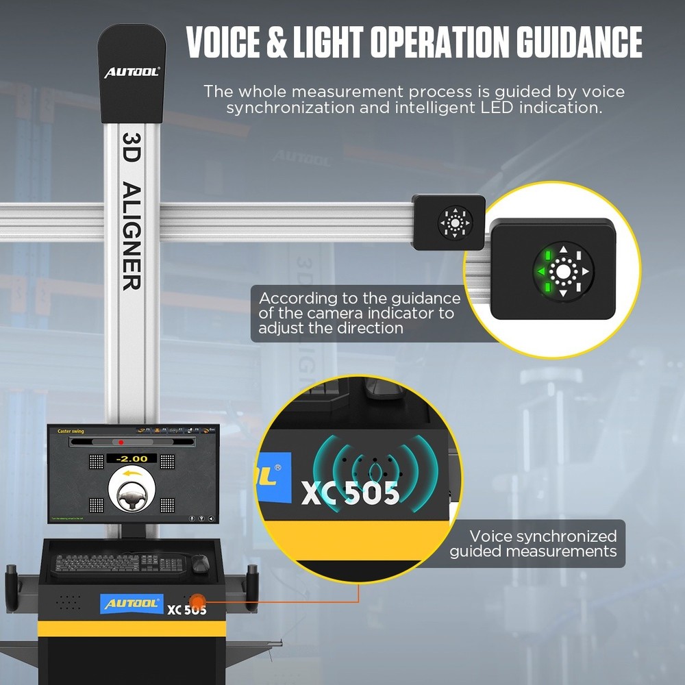 3D Wheel Alignment Machine Wheel Aligner Win System Cloud Service TV Tablet