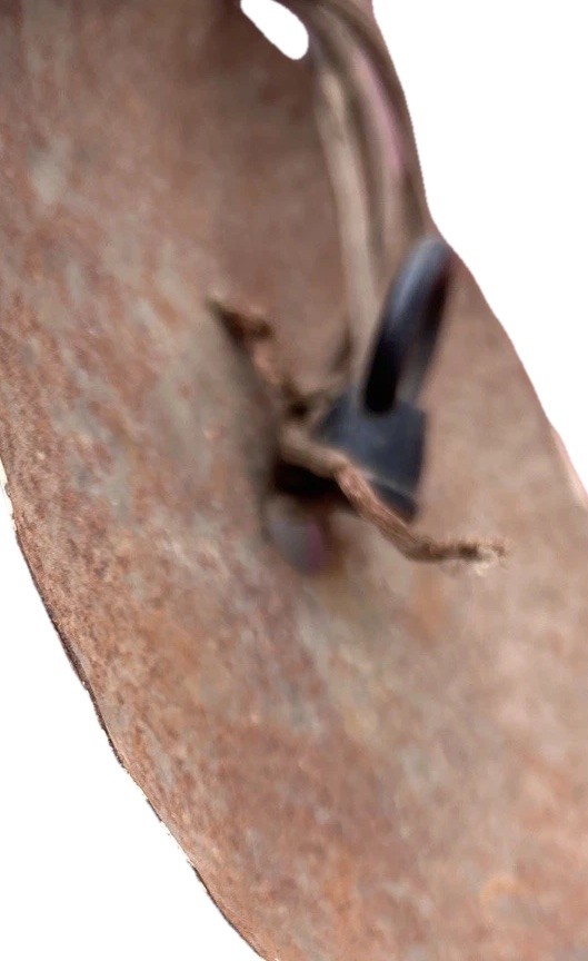 ANTIQUE HAND FORGED EARLY AMERICAN COLONIAL STYLE 6 ARM TIN CHANDELIER