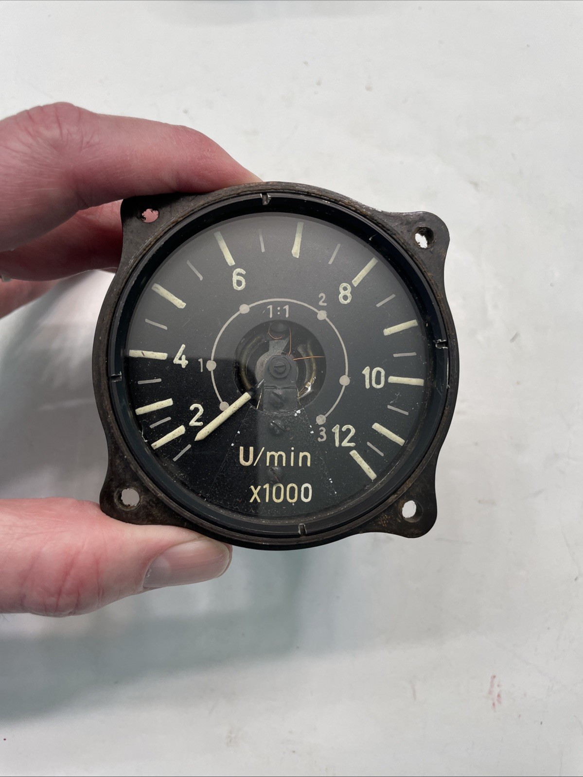 WWII German Luftwaffe Drehzahlanzeiger Fl.20266 electric tachometer