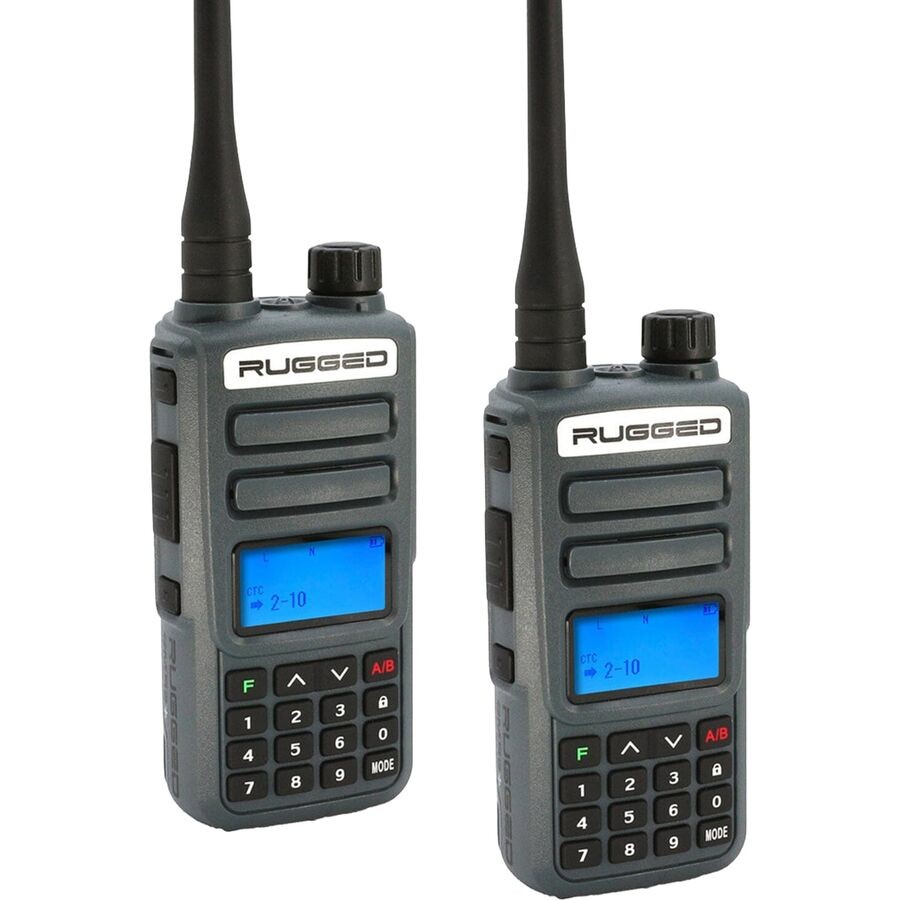 Rugged Radios Handheld Radios 2 Pack GMRS / FRS - GMR2 PLUS / GMRS / FRS - Grey