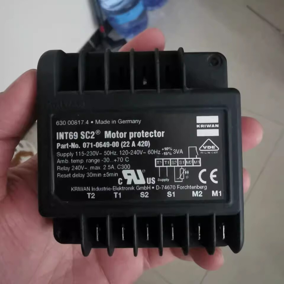 1pcs KRIWAN Protection Module INT69 SC2 Motor Protector 115-230V