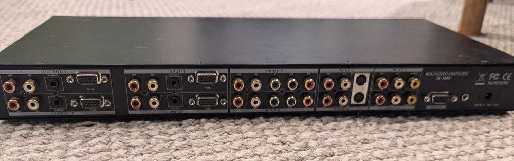 Shinybow SB-3866 8x2 Multi-Format Video Switcher AS-IS