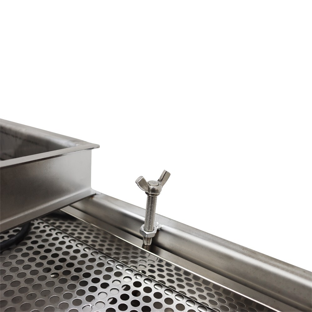 Single Layer Stainless Steel Electric Linear Vibrating Screen Sifter 8mm Screen