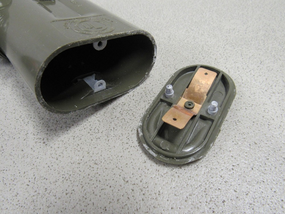 WW2 US Army Air Force Justrite Flashlight Type A-8 USAAF Lamp Assembly WORKS