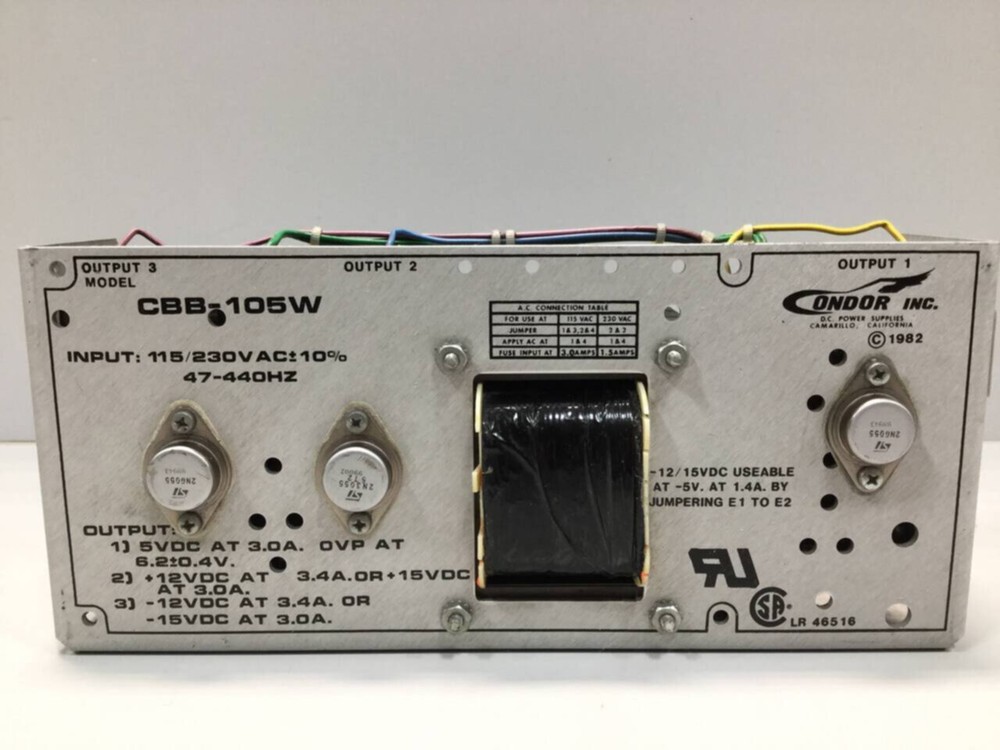 CONDOR Power Supply CBB-105W Scratch & Dent #92791