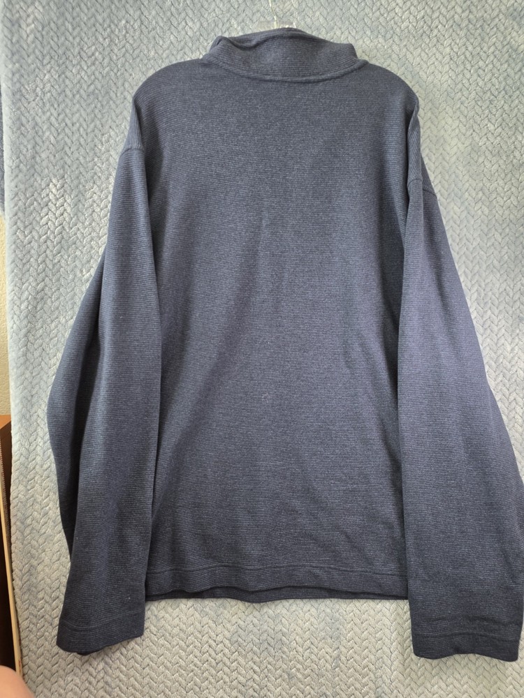 Van Heusen Flex 1/4 Zip Sweater Pullover in Blue Mens Size 2XLT Dadcore