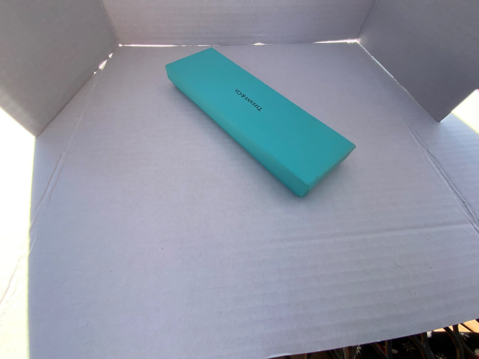 Tiffany & Co. Gold Plated & Blue Lacquer Enamel Ballpoint Pen -New in Box