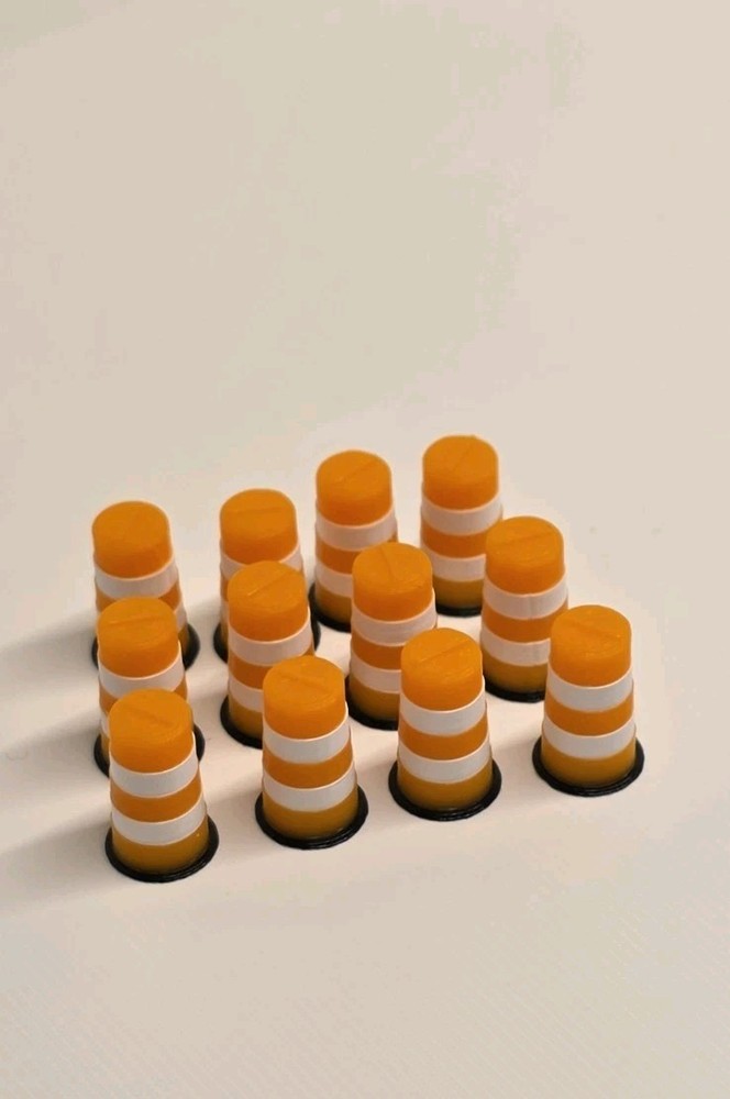 Ho Scale Traffic Barrels