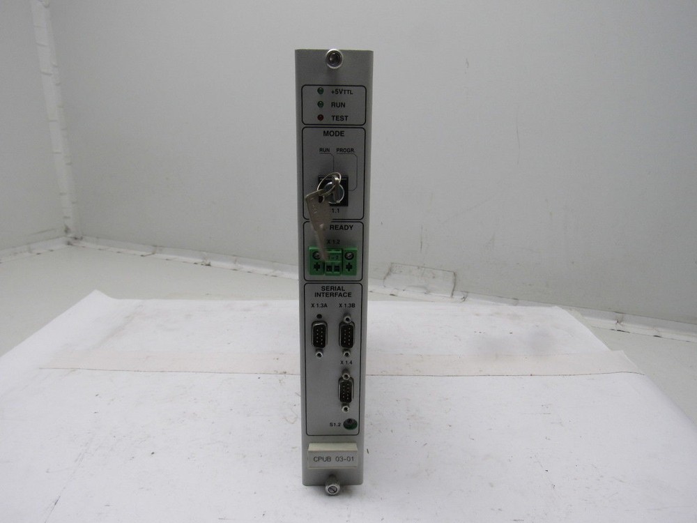 Indramat CPUB03-01-FW MT-CNC Serial Interface Controller Module W/Key