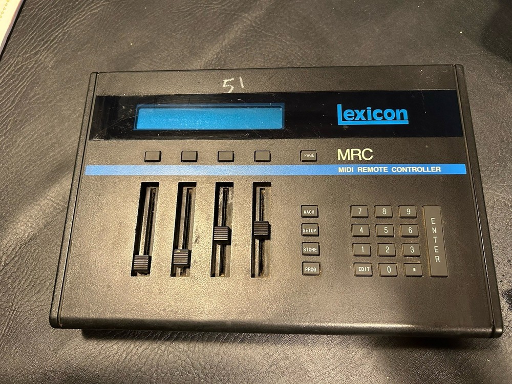 Vintage Lexicon MRC MIDI Remote Controller Surface Black Digital Display