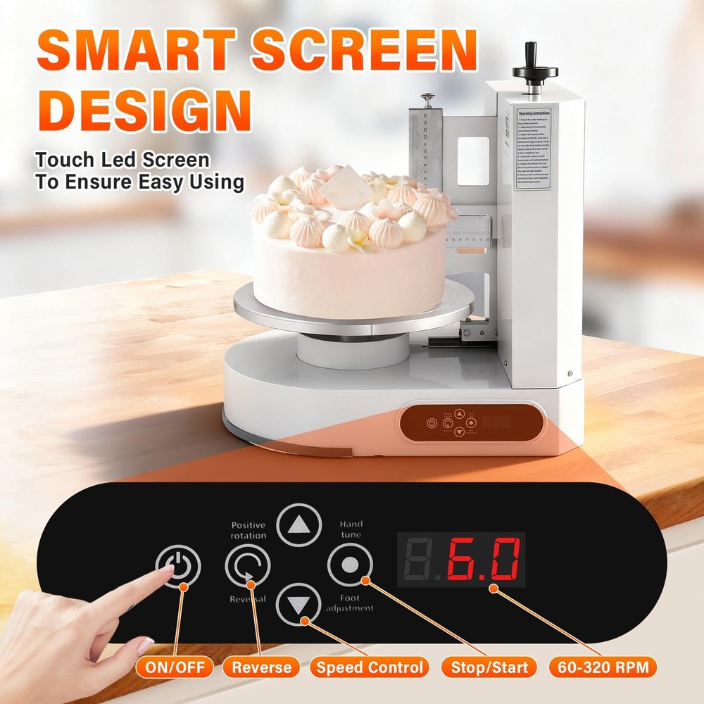 Automatic Cake Cream Spreading Coating Smearing Machine 110V Decorating Spreader