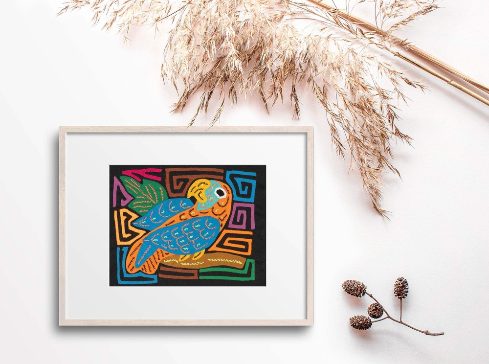 Multicolor Orange And Blue Molita