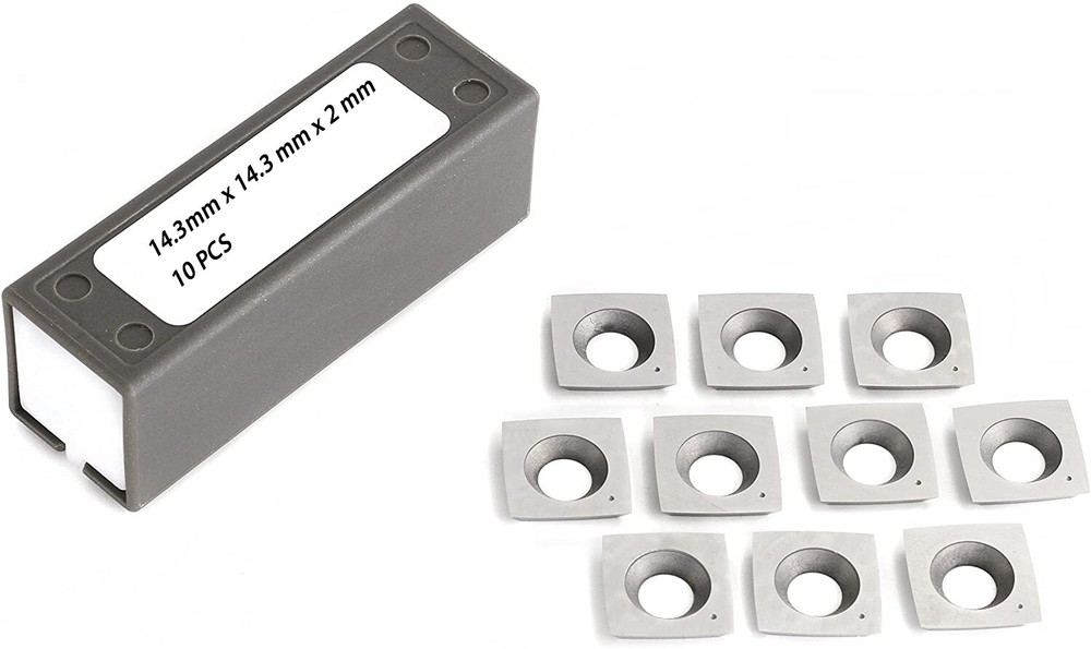 14.3mm Jointers Planer Carbide Insert For Cutech Spiral Cutterhead -10 PC